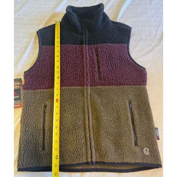 Todd Snyder X Champion Size Medium Vest Sherpa Polartec Color Block Men New - Picture 2 of 7